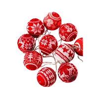 Гирлянда Космос "Скандинавский стиль" 10LED 2.4м лампочки нить белый (1/36)