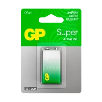 Батарейка GP Super G-Tech Крона 6LR61 BL1 Alkaline 9V (1/10/200) R
