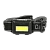 Фонарь налобный Camelion LED5355 1LED+COB от батареек IPX4 черный (1/10/100)