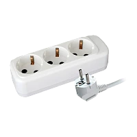 Удлинитель Volsten 3р.С/З 10A 1.5м ПВС 3x0.75мм² IP20 белый (1/25)