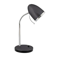 Светильник настольный Camelion KD-308 40W 230V E27 на основании 1.7м черный (1/12)