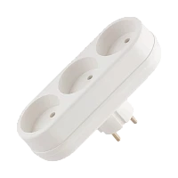 Разветвитель Toker 3L 3р.Б/З белый (1/60)