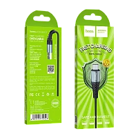 Кабель HOCO X38 USB (m)-microUSB (m) 1м 2.4A нейлон черный (1/30/300)