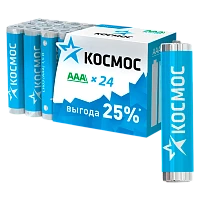 Батарейка Космос LR03 AAA BOX24 Alkaline 1.5V (24/480)