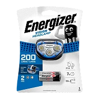 Фонарь налобный Energizer Vision Headlight 1LED от батареек 2 режима синий