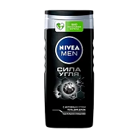 Гель для душа мужской Nivea Сила Угля 250мл (1/12)