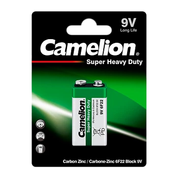 Батарейка Camelion Super Крона 6F22 BL1 Heavy Duty 9V (1/12/240)