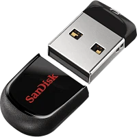 Флеш-накопитель SanDisk Cruzer Fit CZ33 64GB USB2.0 пластик черный
