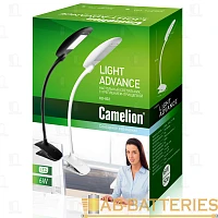 Светильник настольный Camelion KD-832 13W 230V IP20 прищепка сенс. белый (1/12)