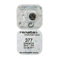 Батарейка Renata 377 (SR626SW) Silver Oxide 1.55V (1/10/100)