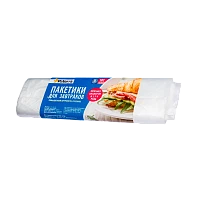 Пакет для завтраков Paterra 28см x 18см ПВД 15мкм 50шт. (1/100)