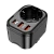 Разветвитель HOCO NS3 1р.С/З 16A 3USB черный (1/84)