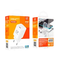 Сетевое З/У GFPower S74P Type-C 30W QC3.0 белый (1/30/180)