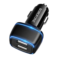 Автомобильное З/У Borofone BZ14 2USB 2.4A черный (1/44/176)