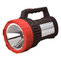 Фонарь туристический Спутник AFP926 10W LED от аккумулятора 2 режима черный красный