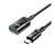 Переходник HOCO U107 USB (m)-Type-C (f) 0.1м нейлон черный (1/37/370)