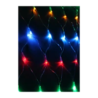 Гирлянда Космос 240LED 1.8м лампочки сетка 8 режимов с контроллером ассорти (1/40)