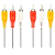Кабель Smartbuy KA-231 3xRCA (m)-3xRCA (m) 1.8м силикон черный (1/25)