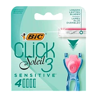 Сменные кассеты BIC "CLICK 3 SESITIVE" 3 лезвия 4шт. (цена за 1 шт) (4/24/96)