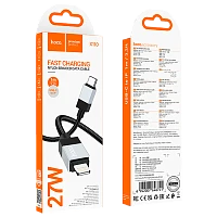 Кабель HOCO X110 Type-C (m)-Lightning (m) 1м 3.0A 27W нейлон черный (1/31/310)