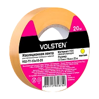 Изолента Volsten 15мм*20м ПВХ желтый (1/10/200)
