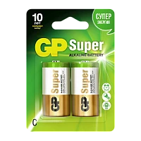 Батарейка GP Super LR14 C BL2 Alkaline 1.5V (2/20/160)