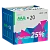 *Батарейка Космос LR03 AAA BOX20 Alkaline 1.5V (20/640) 