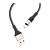 Кабель HOCO X26 USB (m)-Type-C (m) 1.0м 2.0A нейлон черный золотой (1/30/300)