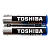 Батарейка Toshiba LR6 AA Shrink 2 Alkaline 1.5V (2/40/400)