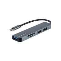 USB-Хаб GoPower GPH5-1 3USB/MicroSD/SD Type-C (m) USB3.0 (1/100)
