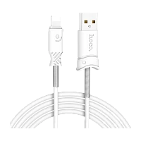 Кабель HOCO X24 USB (m)-Lightning (m) 1м 2.4A TPE белый (1/31/310)