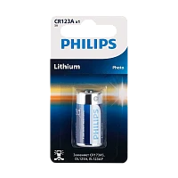 Батарейка Philips CR123A BL1 Lithium 3V (1/10/50)