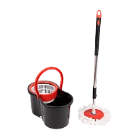Швабра для пола Рыжий кот MopM-23 PROMO «Торнадо» 115см телескопическая с ведром и насадкой 2шт.