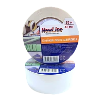 Скотч NewLine 48мм*70м 150мкм малярный (1/36)