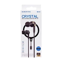 Наушники внутриканальные Borofone BM90 с микр. Lightning (m) черный (1/76/304)