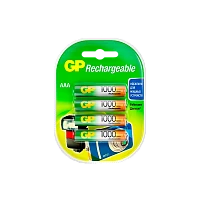 Аккумулятор бытовой GP HR03 AAA BL4 NI-MH 1000mAh в пластиковой упаковке (4/40/400)