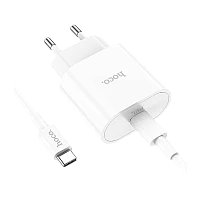Сетевое З/У HOCO C94A Type-C 20W белый (1/13/130)