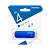 Флеш-накопитель Smartbuy Clue 4GB USB2.0 пластик синий