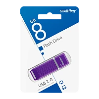 Флеш-накопитель Smartbuy Quartz 8GB USB2.0 пластик фиолетовый