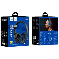 Наушники полноразмерные HOCO W28 bluetooth 5.0 с микр. microSD синий (1/30)
