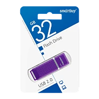 Флеш-накопитель Smartbuy Quartz 32GB USB2.0 пластик фиолетовый