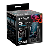 Держатель автомобильный Defender CH-114+ присоска черный (1/100)