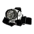 *Фонарь налобный Космос H14 1.5W 14LED от батареек 4 режима серебряный (1/25/100) 