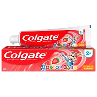 Зубная паста COLGATE Доктор Заяц Клубника для детей 50мл (1/72)
