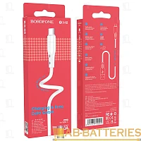 Кабель Borofone BX48 USB (m)-Type-C (m) 1м 3.0A ПВХ белый (1/360)