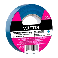 Изолента Volsten 19мм*20м ПВХ синий (1/10/200)
