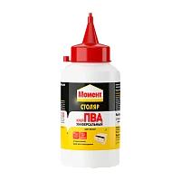 Клей Момент СТОЛЯР ПВА 250г для дерева (столярный) белый (1/12)