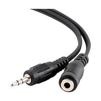Кабель AUX 5Bites AC35J-050F Jack 3.5mm (m)-Jack 3.5mm (f) 5м силикон черный 