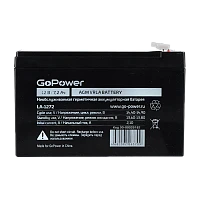 Аккумулятор свинцово-кислотный GoPower LA-1272 12V 7.2Ah клеммы T2/ F2 (1/5)