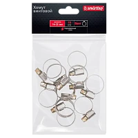 Хомут Smartbuy Винт нержавеющая сталь 16-25мм 10шт.